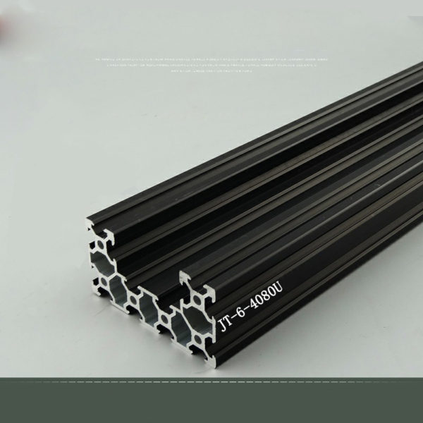 1.5m Black 4080 C beam aluminum profile extrusion for CNC Engraving/3D